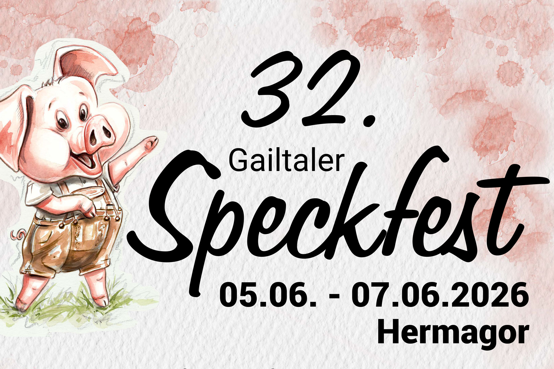 32. Gailtaler Speckfest 2026 - Verein Gailtalerspeck g.g.A. - Naturarena Kärnten